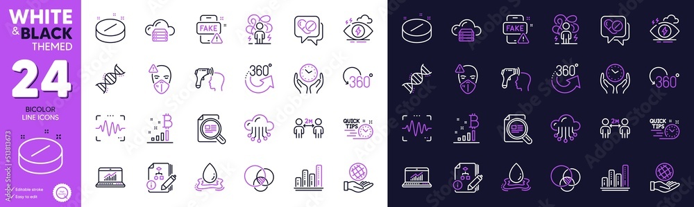 Euler diagram, Social distancing and 360 degrees line icons for website, printing. Collection of Safe planet, Quick tips, Bitcoin graph icons. Algorithm, Graph chart. Bicolor outline icon. Vector Euler diagram, Social distancing and 360 degrees line icons for website, printing. Collection of Safe planet, Quick tips, Bitcoin graph icons. Algorithm, Graph chart. Bicolor outline icon. Vector