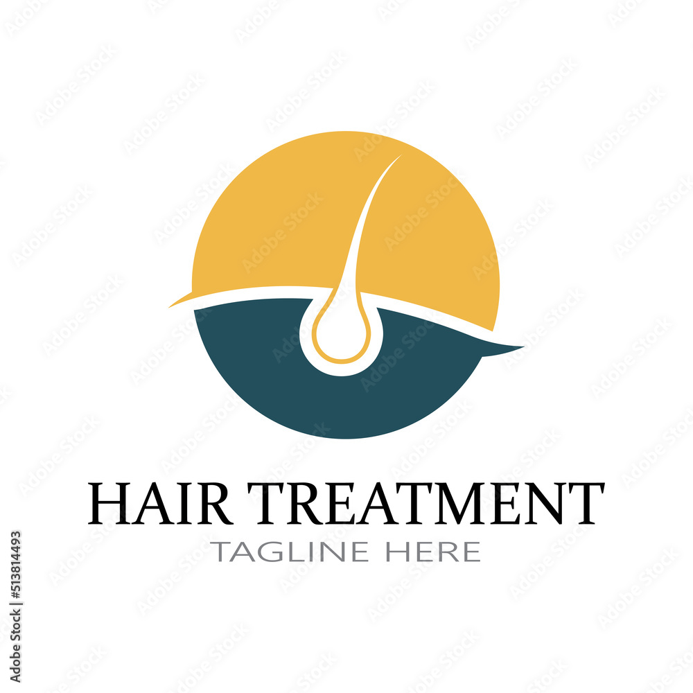 Hair treatment logo removal logo vector image design illustration Hair treatment logo removal logo vector image design illustration