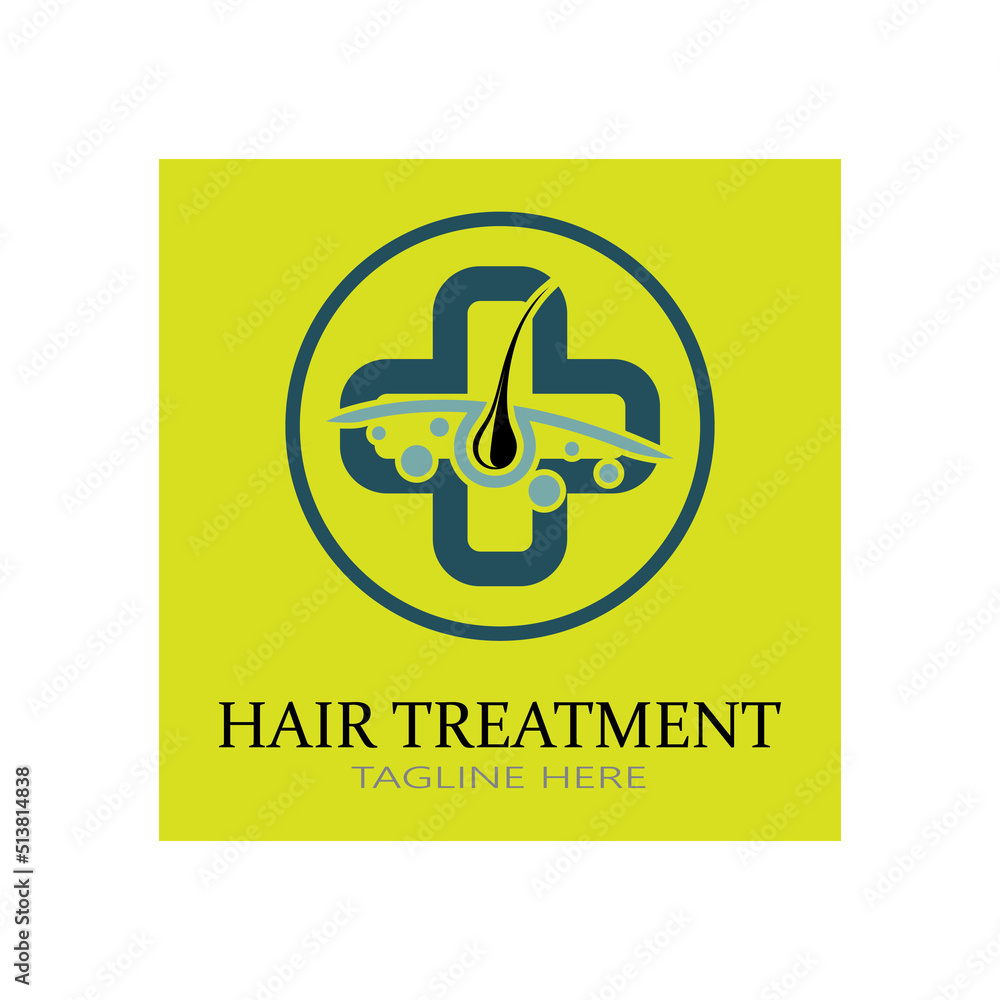Hair treatment logo removal logo vector image design illustration Hair treatment logo removal logo vector image design illustration