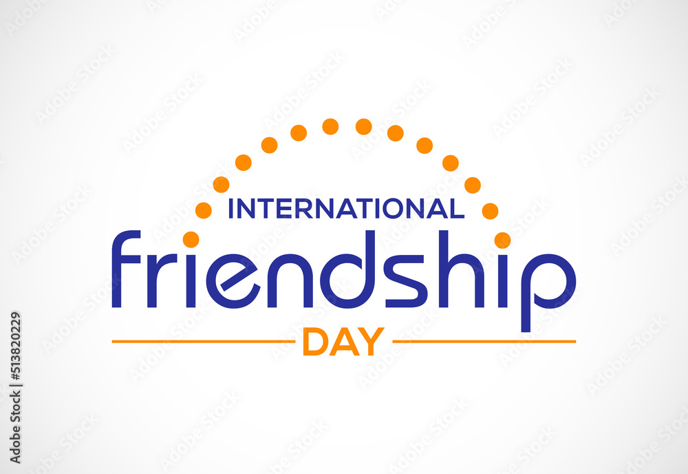 International friendship day vector template for the celebration. International friendship day vector template for the celebration.