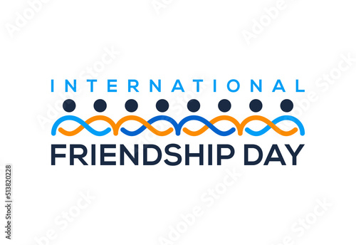 International friendship day vector template for the celebration.