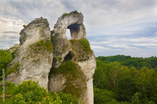 The Great Window at climbing rocks in Poland