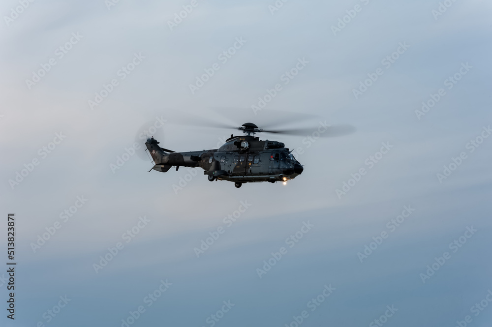 a military helicopter a military helicopter