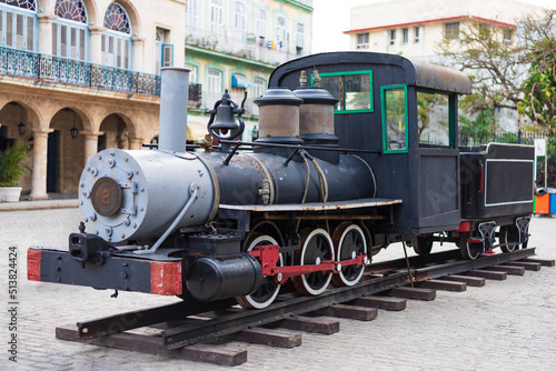 old steam locomotive in havana cuba