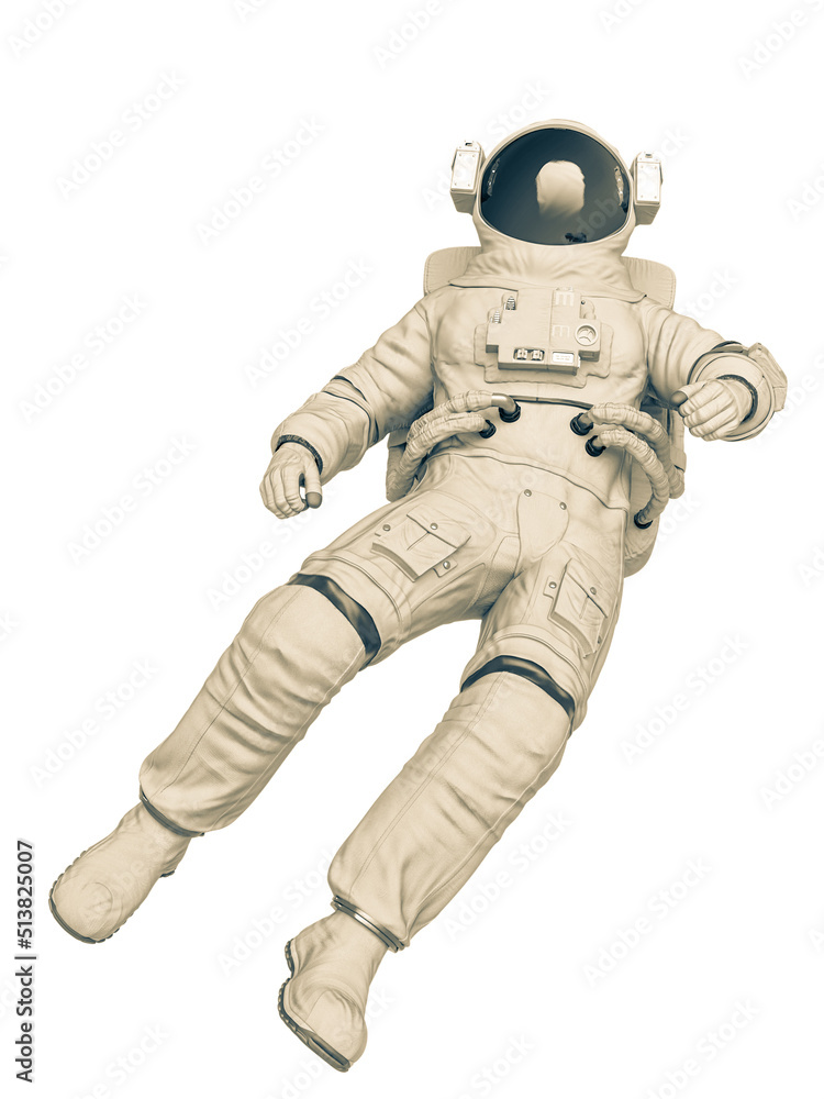 astronaut in a white background astronaut in a white background
