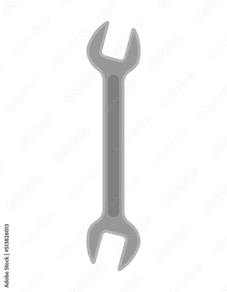 Wrench isolated. Repair Tool symbol. Vector illustration Wrench isolated. Repair Tool symbol. Vector illustration