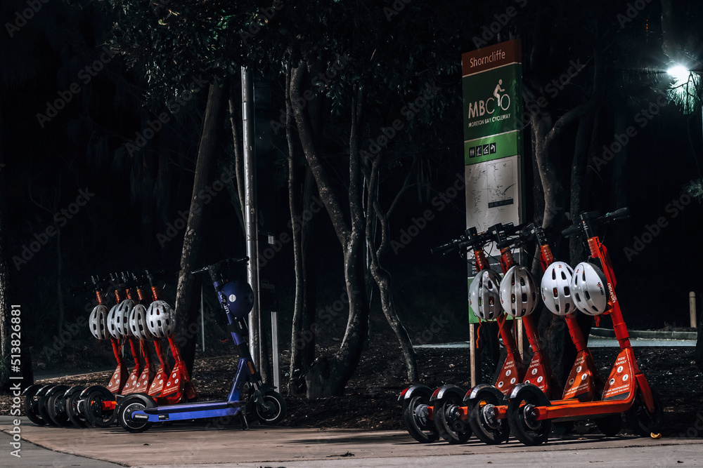 Queensland, Australia - November 14, 2021: Neuron Electric Scooters ...