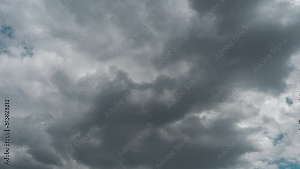 Dramatic clouds move fast in dark stormy sky in rain season. environment in wet weather clouds thunderstorm climate change. timelapse 4k of rolling clouds. panoramic gray cloudy sky Dramatic clouds move fast in dark stormy sky in rain season. environment in wet weather clouds thunderstorm climate change. timelapse 4k of rolling clouds. panoramic gray cloudy sky