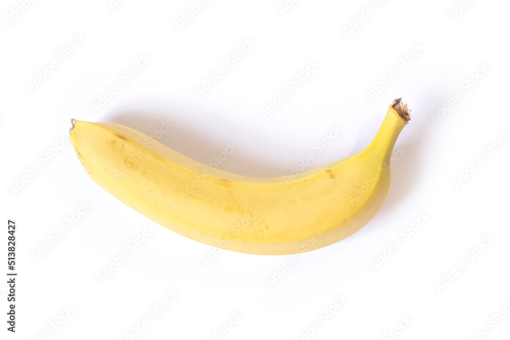 yellow banana on a white background yellow banana on a white background