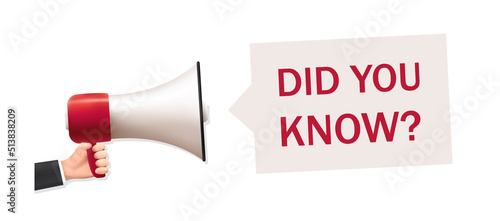 Do you know the label of Megaphone. Vector illustration