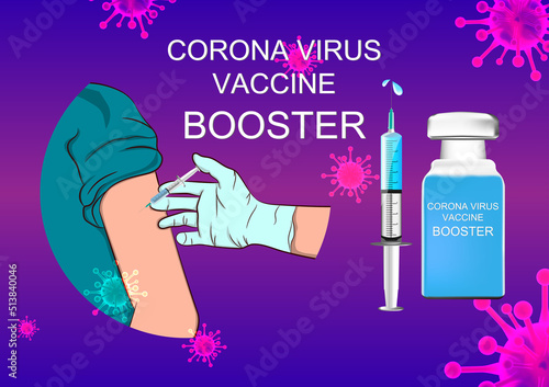 COVID-19 vaccine boosters can further enhance or restore protection that might have decreased over time vector illustration