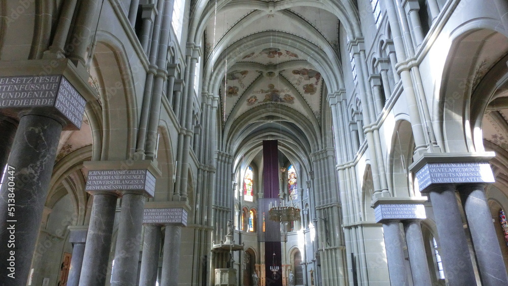 interior of the cathedral