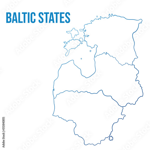Baltic states blue linear map