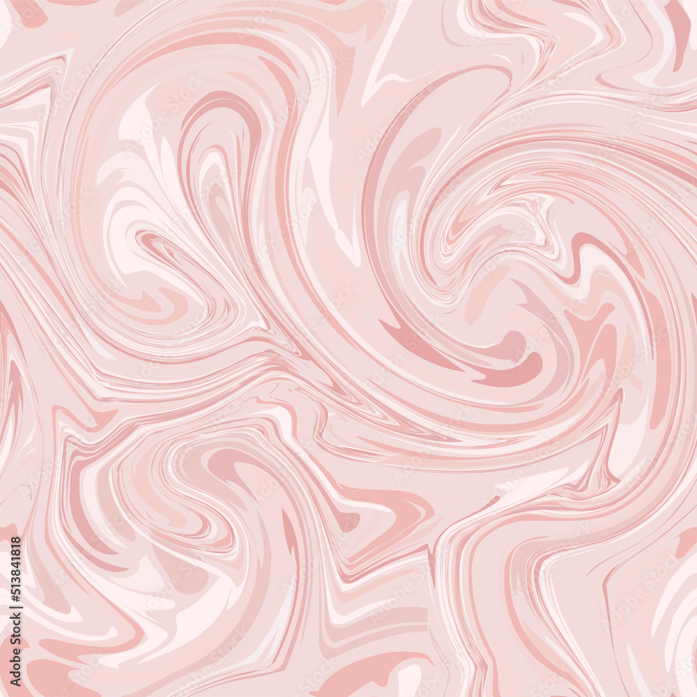 Seamless monochrome marble pattern. Abstract liquid wavy background.
