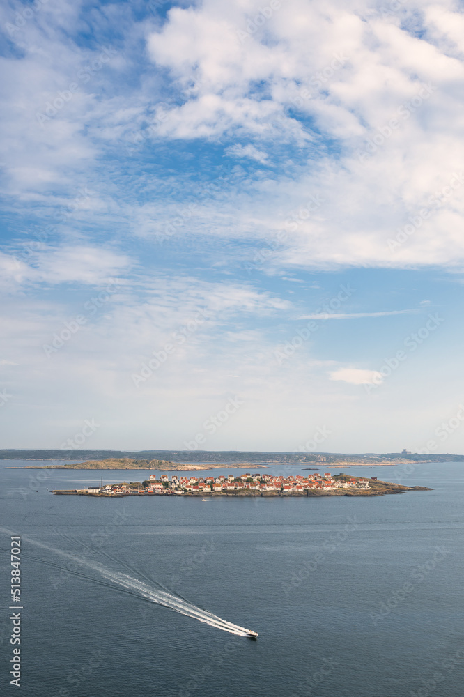 View over the small island Åstol on the Swedish West Coast. Popular destination for sailing and yachting in summer season.