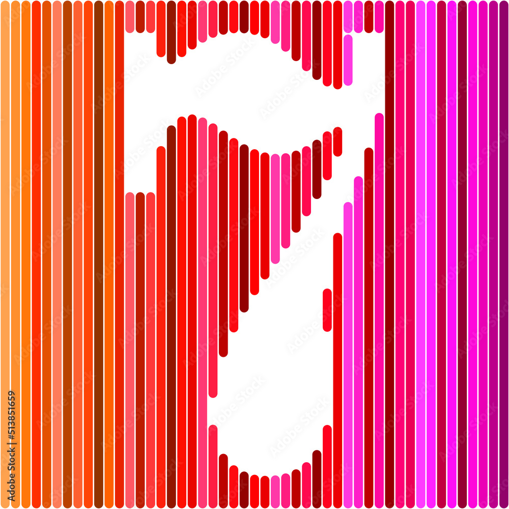 Creative layout. Number seven 7th birthday greeting card on rainbow background. Anniversary concept. top view. Copy space. Stylish colorful figure on a motley background. numeric digit Creative layout. Number seven 7th birthday greeting card on rainbow background. Anniversary concept. top view. Copy space. Stylish colorful figure on a motley background. numeric digit