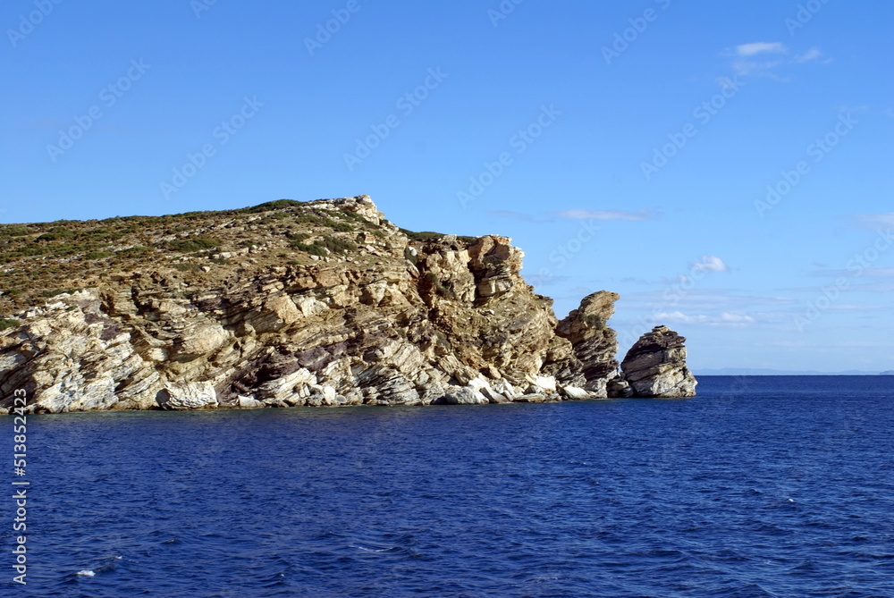 Rocky outcropping near the Port of Piraeus in Athens, Greece Rocky outcropping near the Port of Piraeus in Athens, Greece