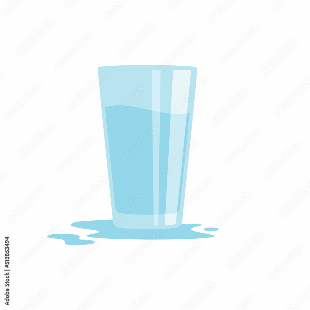water glass vector illustration element design template water glass vector illustration element design template