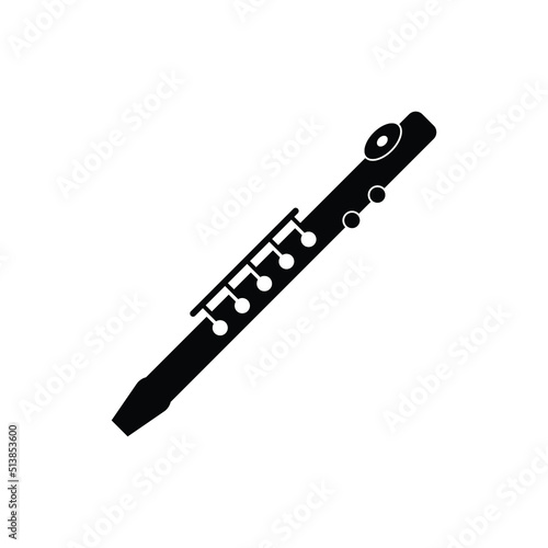 Flute icon design isolated on white background
