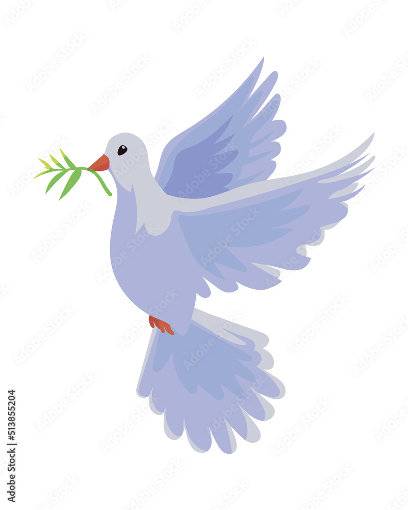 Obraz premium dove with branch peace