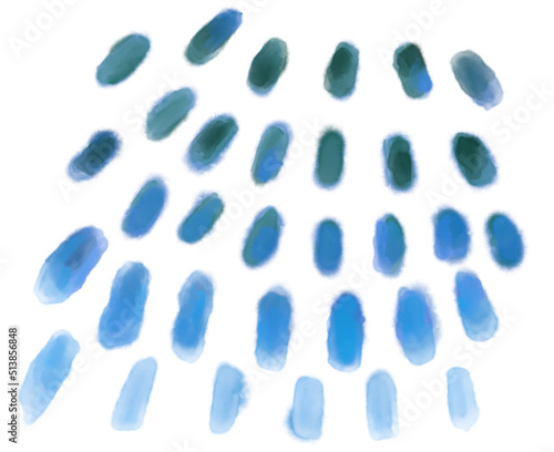 Watercolor painting decoration element dots dashs colorful artistic texture illustration
