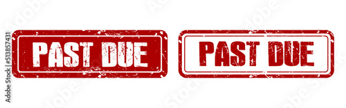 Past due stamp