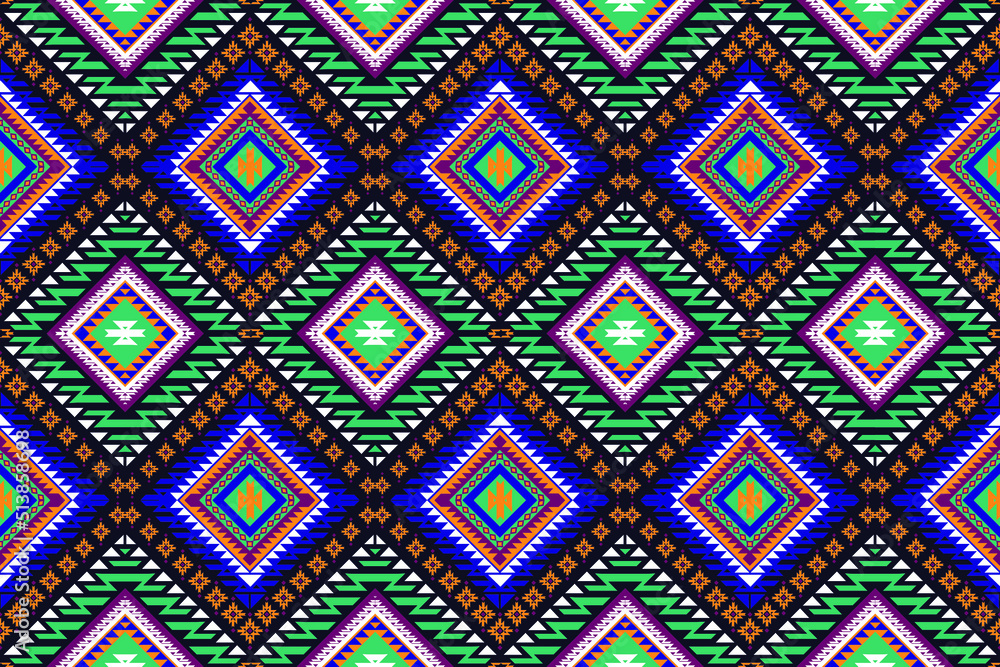 traditional ethnic geometric pattern background design for backgrounds carpet wallpaper clothes wrap fabric seamless embroidery style vector illustration traditional ethnic geometric pattern background design for backgrounds carpet wallpaper clothes wrap fabric seamless embroidery style vector illustration
