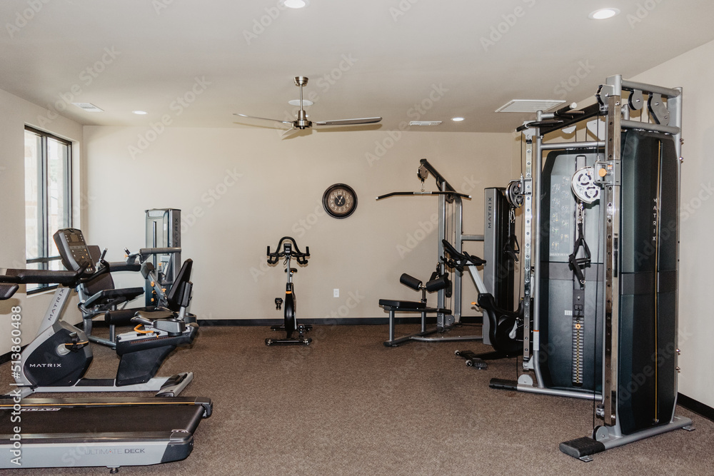 Obraz premium gym equipment in gym