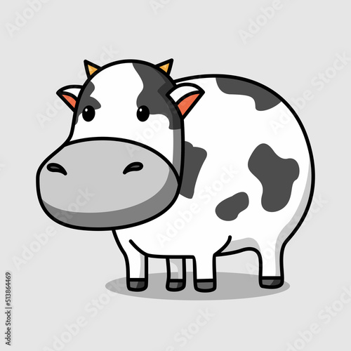 Cute cow cartoon design