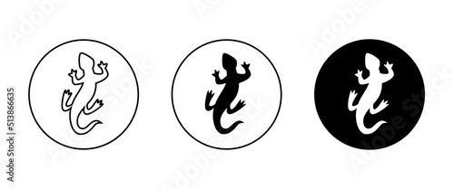 animal vector lizard salamander gecko crocodile and reptiles icon  sign  symbol  logo  illustration  editable stroke  flat design style isolated on white linear