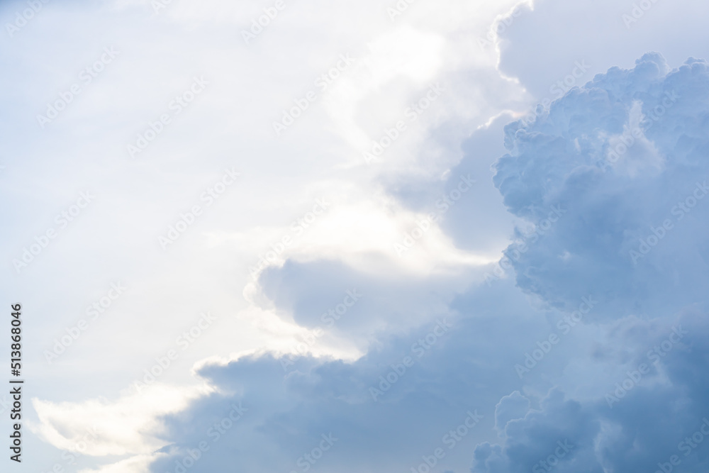 Blue sky with fluffy clouds Blue sky with fluffy clouds
