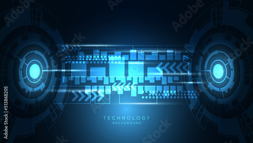Hi-tech digital technology futuristic circuit digital. Abstract futuristic design. artificial intelligence. Modern futuristic design. Abstract technology vector illustration background.