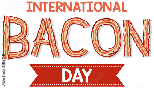 International bacon day poster design