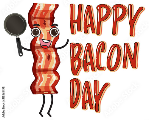 International bacon day poster template