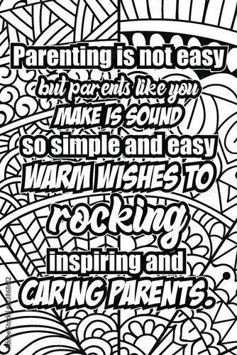 parents day quotes coloring page design. inspirational coloring pages design.