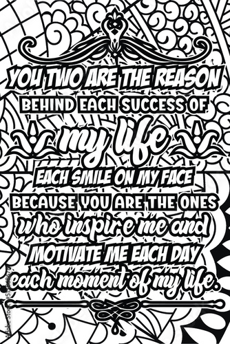 parents day quotes coloring page design. inspirational coloring pages design.