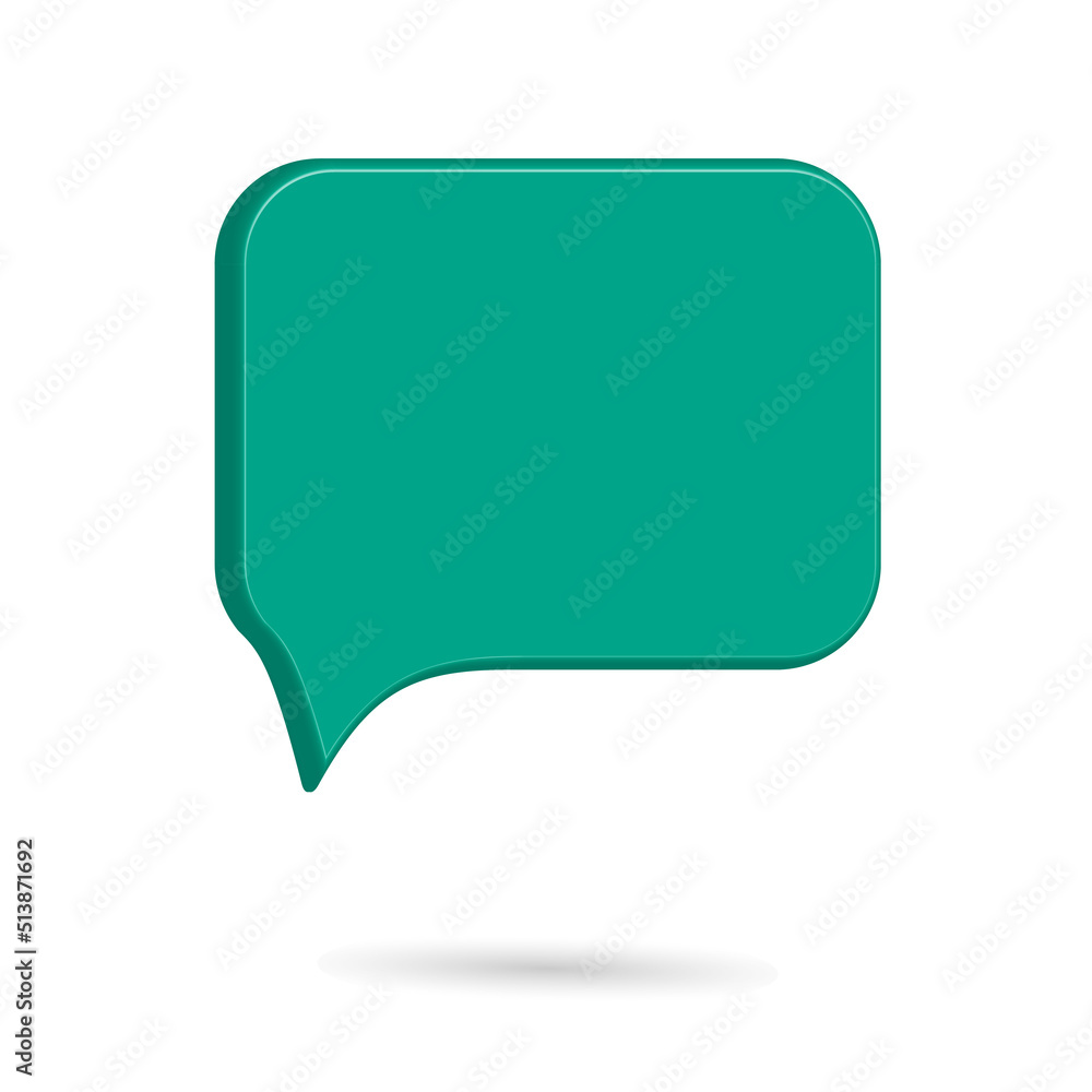 Fototapeta premium text box mockup icon illustration, speech bubble, call out speech