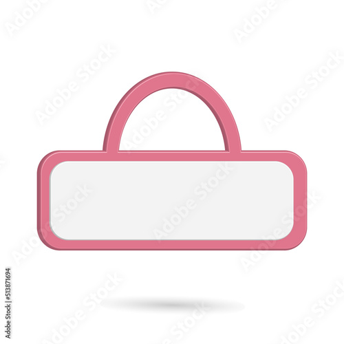 Hanging board to include text icon mockup illustration