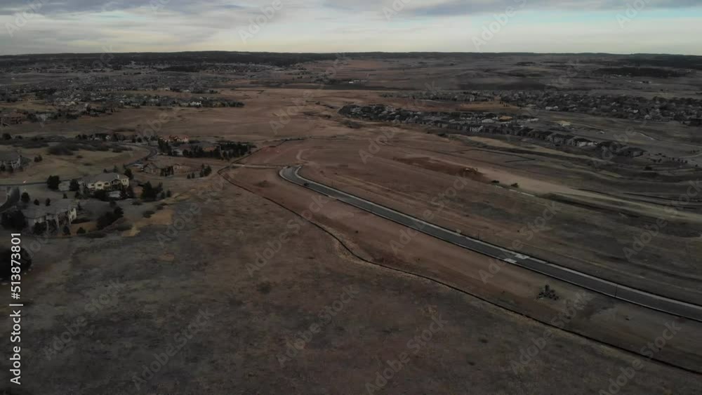 Suburban Houses in Midwest America Rural Community on Fall Cloudy Day • Aerial Drone Footage HD Horiztonal • New Housing Development B Roll • Colorado USA Suburban Houses in Midwest America Rural Community on Fall Cloudy Day • Aerial Drone Footage HD Horiztonal • New Housing Development B Roll • Colorado USA