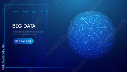 Technology sphere digital background. Cloud technology vector illustration. Sphere shield vector illustration.