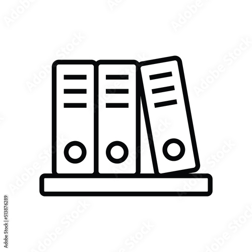 Data archive icon vector graphic illustration