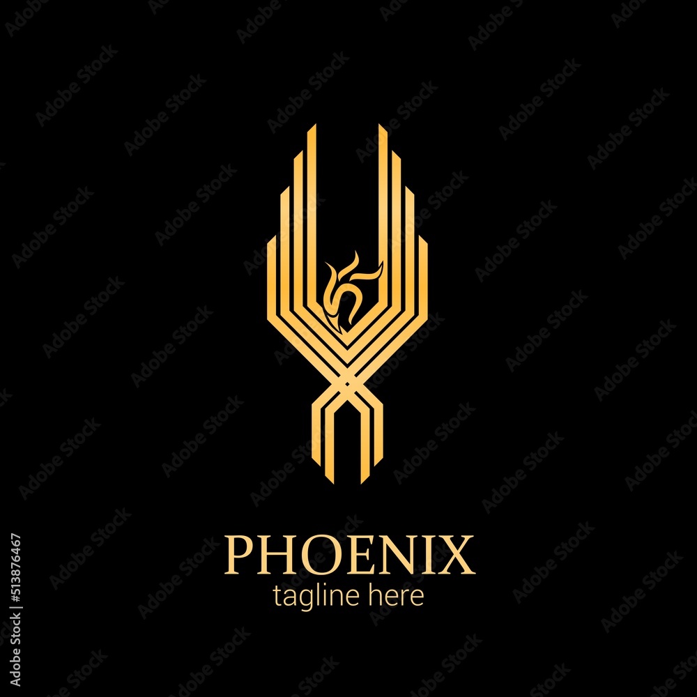 Simple and elegant Phoenix professional logo design Simple and elegant Phoenix professional logo design