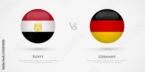 Egypt vs Germany country flags template. The concept for game, competition, relations, friendship, cooperation, versus. Free Download Egypt vs Germany country flags template. The concept for game, competition, relations, friendship, cooperation, versus. - GFXLoad