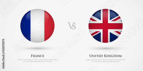 France vs United Kingdom country flags template. The concept for game, competition, relations, friendship, cooperation, versus. Free Download France vs United Kingdom country flags template. The concept for game, competition, relations, friendship, cooperation, versus. - GFXLoad