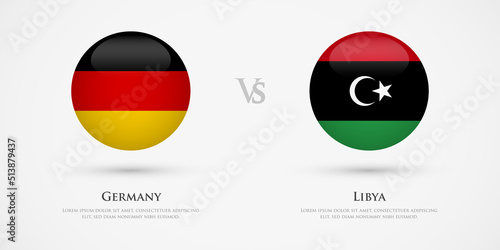 Free Download Germany vs Libya country flags template. The concept for game, competition, relations, friendship, cooperation, versus. - GFXLoad