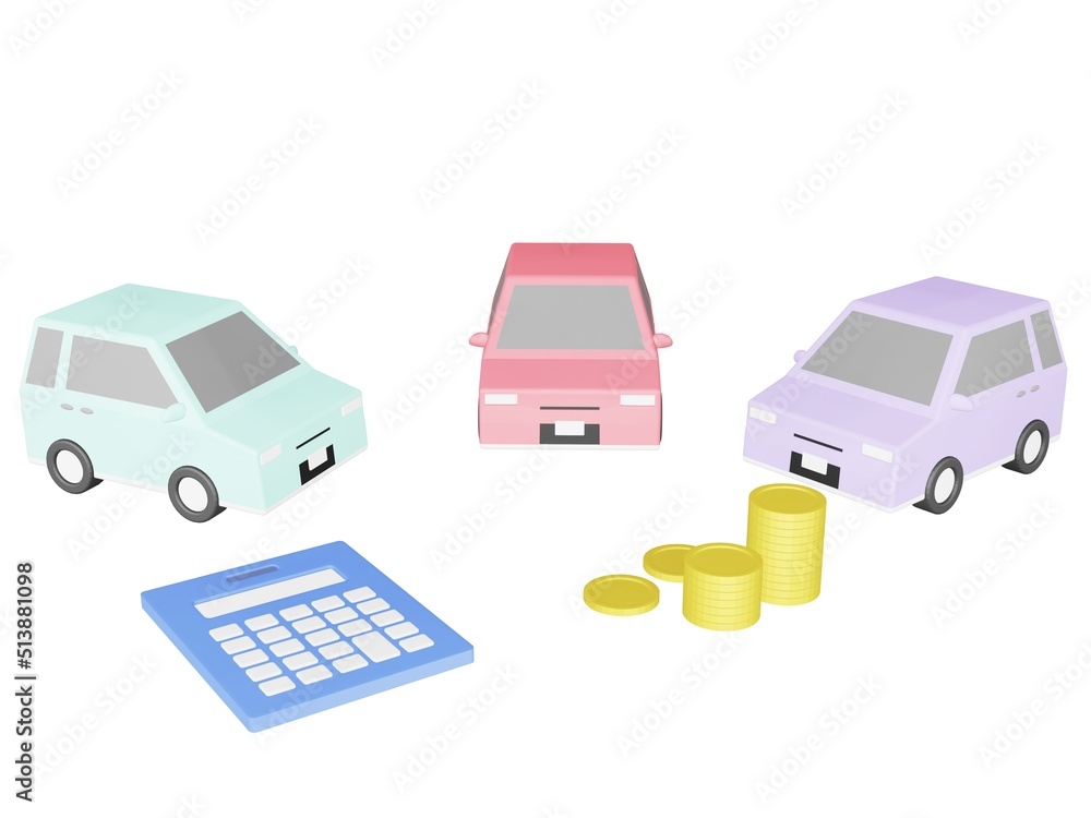 車 電卓 お金 車 電卓 お金