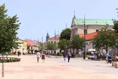 Poland. Lublin. Lithuanian Square on a sunny day.