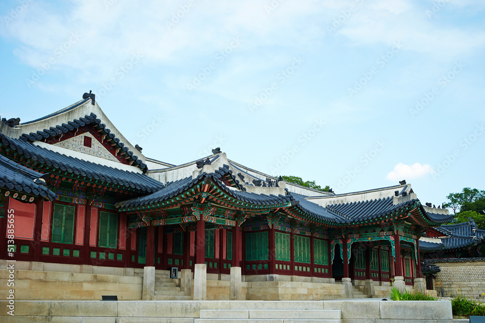 Korean traditional palace, travel in Korea