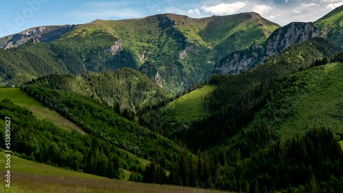 Peaks of Slovak Tatra mountains.