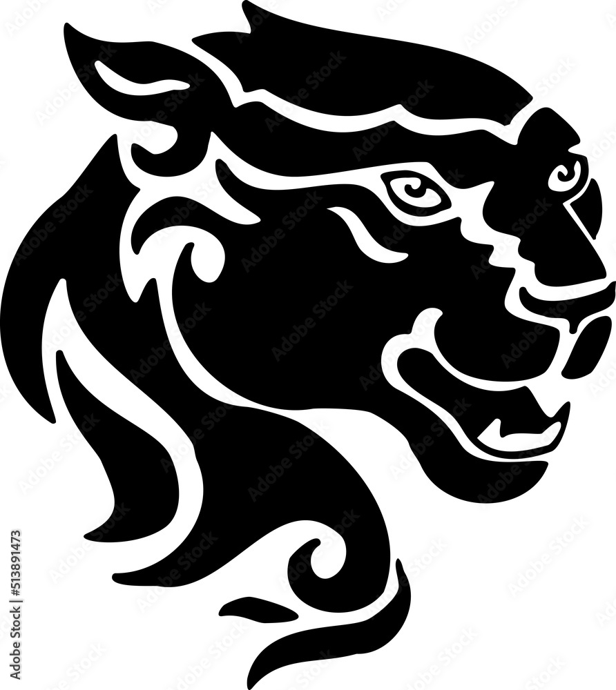 Panther - Wild Animals - Logo Animal Vector, Animal Silhouette Stencil Panther - Wild Animals - Logo Animal Vector, Animal Silhouette Stencil